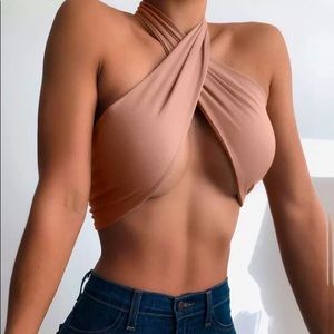 Nude Wrap Shirt/One Size!